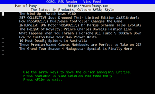 Individual feed item list view